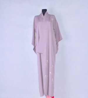 Kimono komono vintage w kolorze shobu-iro